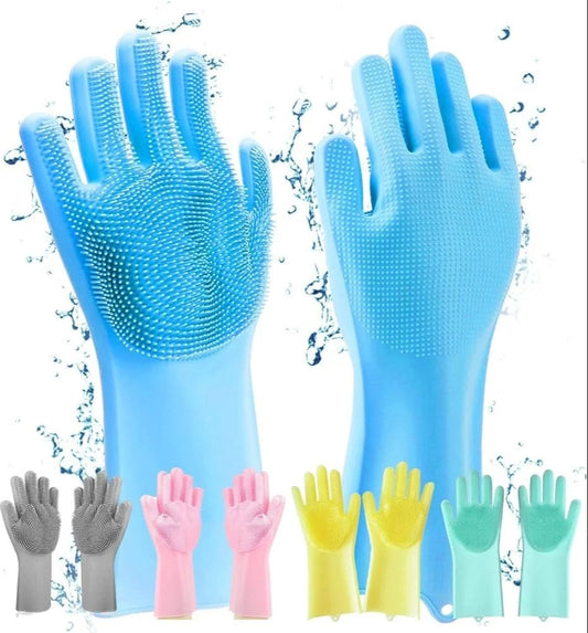 Kitchen Silicone Gloves (Multicolor)