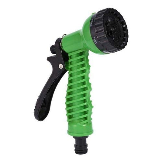 Plastic 8 in 1 Heavy Duty Garden Hose Nozzle Water Spray Gun for Gardening (Green)