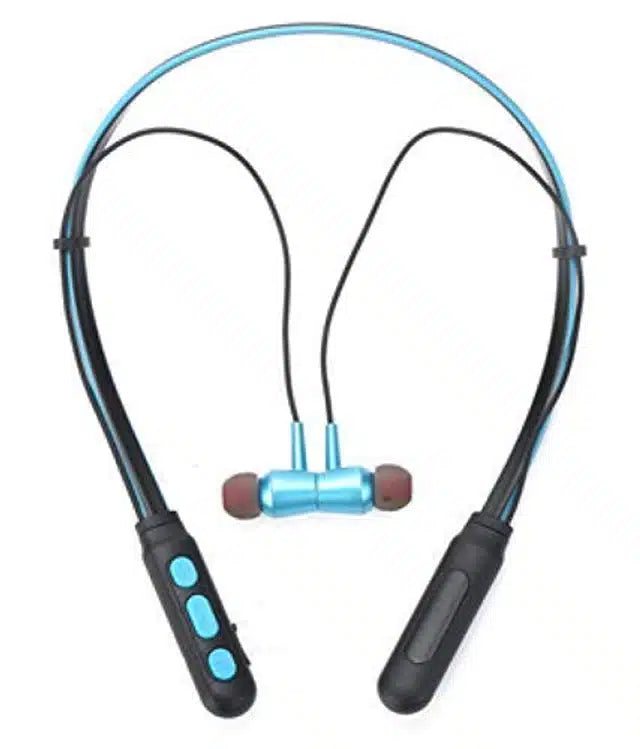 Wireless Bluetooth Neckband (Sky Blue)